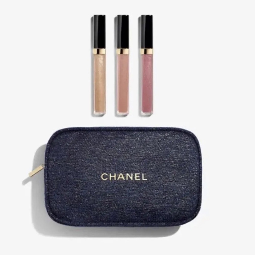 New CHANEL Limited Edition Holiday Always Brilliant Lip Gloss Trio …